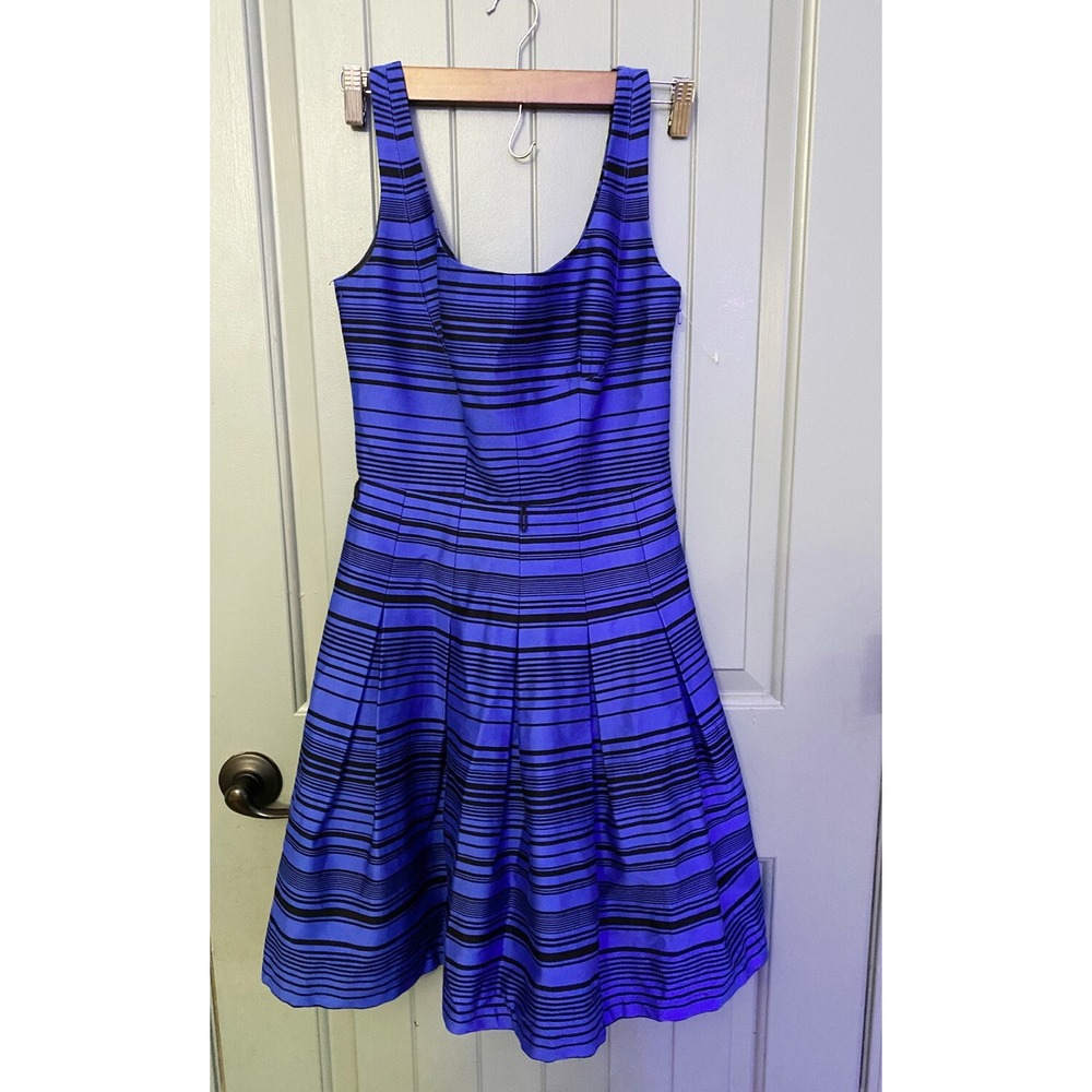 jasper Conran blue and black dress lined nwot size 8 Party Casual